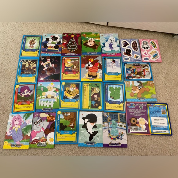 22 Webkinz Vintage Trading Cards & 2 sticker packs - Picture 1 of 4